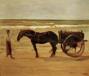 Chariot du baigneur sur la plage