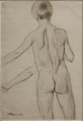 M. Liebermann, Étude pour la peinture Garçons se baignant