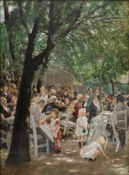 Brasserie en plein air de Munich