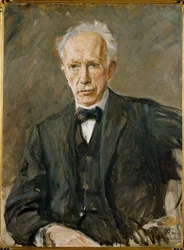 Portrait du compositeur Richard Strauss (peinture sur toile)