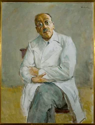 Portrait du professeur Ferdinand Sauerbruch, chirurgien (huile sur toile)