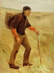 Paysant marchant (étude, figure entière)