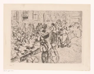 Commerce de rue dans le vieux quartier juif d