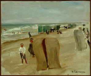 Scène de plage à Noordwijk