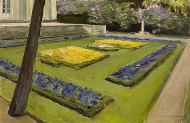 Terrasse dans le jardin près du lac Wannsee vers le nord-ouest