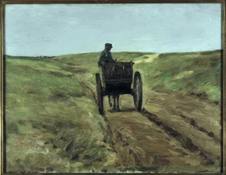 Chariot dans les dunes près de Katwijk