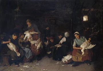 Femmes plumant des oies, 1872