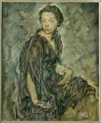 Actress Tilla Durieux (painting on canvas)