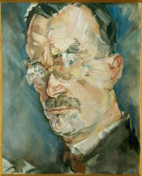 Écrivain Thomas Mann (peinture sur toile)