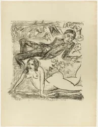 Cléopâtre et le poète, page arrière de la bannière tirée de The Samland Ode