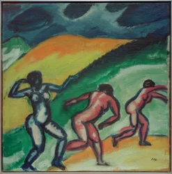 Trois femmes dans les dunes