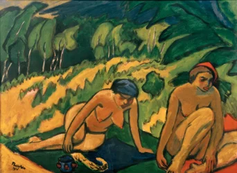 Femmes dans la verdure