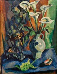 Nature morte avec putto et calla