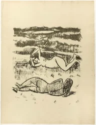 Deux femmes allongées, extrait de L