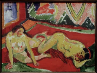 Deux nus féminins dans la chambre