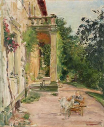 French : Maison à Godramstein - Wolfgang avec une chèvre