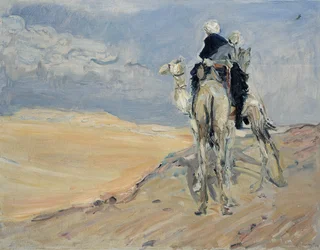 Tempête de sable dans le désert libyen, 1914