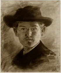 Autoportrait avec chapeau