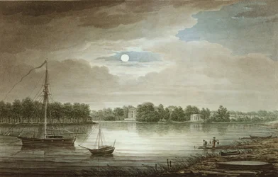 Rivière Nevka près du pont Yelagin, 1829