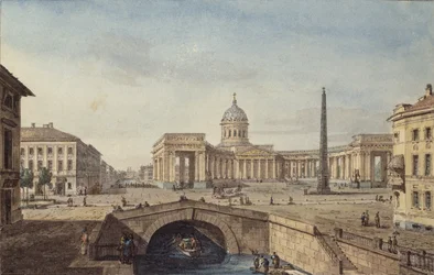 La cathédrale de Kazan à Saint-Pétersbourg, 1817