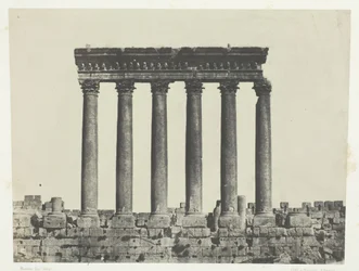 Baalbeck Héliopolis, Colonnade du Temple du Soleil, Syrie