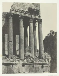 Baalbeck Héliopolis, Temple de Jupiter, Vue prise à l