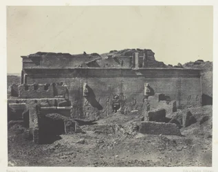 Façade postérieure, Grand Temple de Dendérah (Teutyres), Haute Égypte