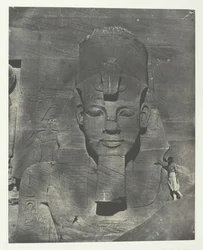 Ibsamboul, Colosse Médial Enfoui du Spéos de Phrè Nubie, Palestine et Syrie, 1849-51, imprimé 1852