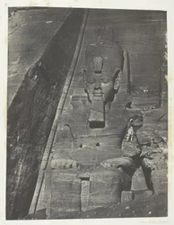 Ibsamboul, Colosse Oriental Du Grand Spéos De Phrè; Nubie, plate 103 from the album "Egypte, Nubie, Palestine et Syrie" (1852)