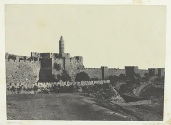 Jérusalem, Partie Occidentale Des Murailles, Palestine, 1849-51, imprimé en 1852
