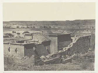 Kalabscheh, Vue Générale du Temple de Kalabscheh Talmis, Nubie, 1849-51, imprimé 1852