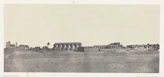 Louqsor, vue générale des ruines ; Thèbes