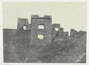 Médinet-Habou, Façade Orientale du Gynécée de Ramsès-Méiamoun; Thèbes