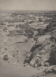 [Nubie. Vue cavalière de la seconde cataracte.]