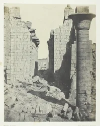 Palais de Karnak, Cour des Bubastites et Entrée Principale de la Salle Hypostyle, Thèbes