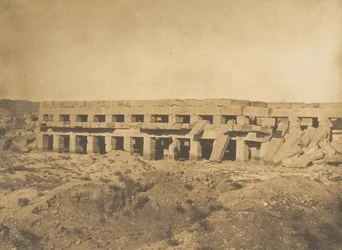 Promenoir de Thoutmès III - Dernières galeries du Palais de Karnac Thèbes, 1849-50