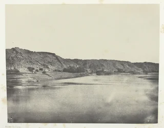 Rive orientale du Nil, village de Bab, vue prise au sud Philæ, Nubie