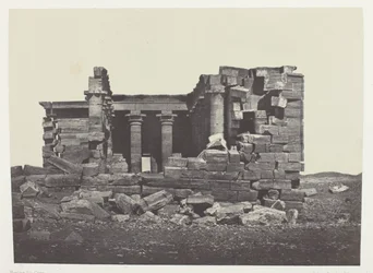 Temple De Maharakkah (Hièra Sycaminos Des Grecs); Nubie, plate 96 from the album "Egypte, Nubie, Palestine et Syrie" (1852)