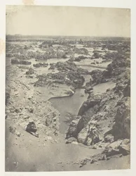 Vue Cavalière De La Seconde Cataracte; Nubie, plate 111 from the album "Egypte, Nubie, Palestine et Syrie" (1852)