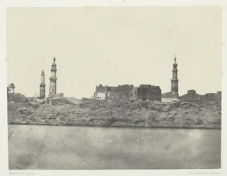 Vue générale, Girgeh, Haute-Égypte, 1849-51, imprimé en 1852