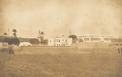 Vue de Syout - Palais du Pacha, 1850