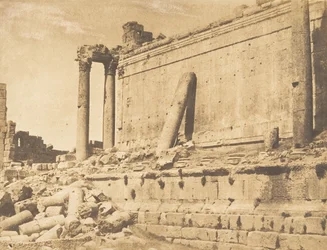 Vue du Temple de Jupiter, à Baalbek Héliopolis, 15 septembre 1850