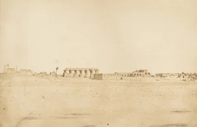 Vue générale des ruines de Louxor, prise de l