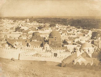 Vue générale du cimetière de Siout, 1849-50