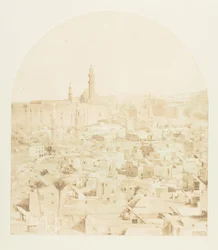 Vue générale du Caire, prise de la Mosquée Tegloun