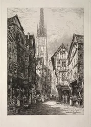 Une rue de Rouen