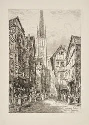 Une rue à Rouen