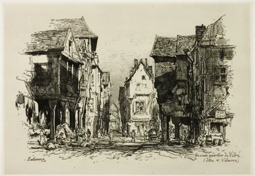 Un vieux quartier de Vitré, Ille-et-Vilaine