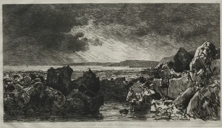 Rochers Noirs près de Trouville (Marée Basse)