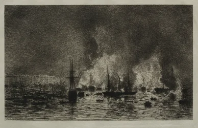 Incendie dans le Port de Bordeaux